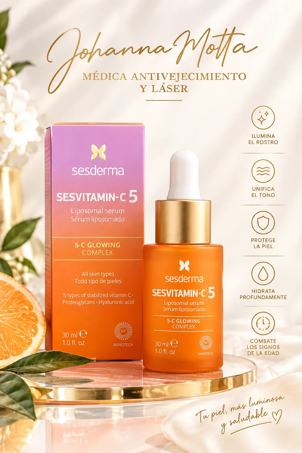 Sesvitamin C-5 Vitaminas Serum Sesderma 30ml · Imagen 1